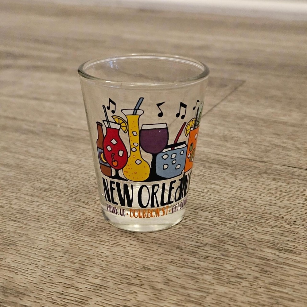 New Orleans Drinks‎ Design Shot Glass colorful barware cocktail